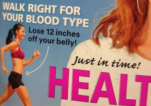 Walk Right for Your Blood Type